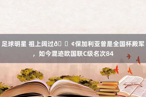 足球明星 祖上阔过😢保加利亚曾是全国杯殿军，如今混迹欧国联C级名次84