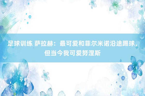 足球训练 萨拉赫：最可爱和菲尔米诺沿途踢球，但当今我可爱努涅斯