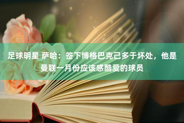 足球明星 萨哈：签下博格巴克己多于坏处，他是曼联一月份应该感酷爱的球员