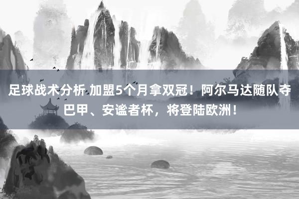 足球战术分析 加盟5个月拿双冠！阿尔马达随队夺巴甲、安谧者杯，将登陆欧洲！