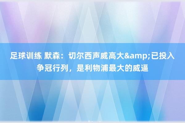 足球训练 默森：切尔西声威高大&已投入争冠行列，是利物浦最大的威逼